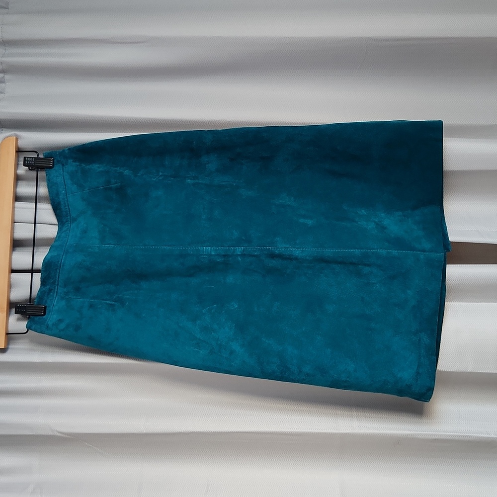 Vintage Suede Pencil Skirt